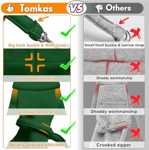 Tomkas Small Dog Cat Sling Carrier Puppy Purse Travel Wrap Soft Crossbody Pet Bag (Emerald Green, M - Classic Pocket & Classic Strap) - Image 2
