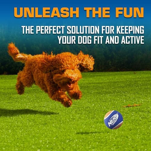 Nerf Dog Tennis Ball Blaster Dog Toy Gift Set, Tennis Ball Dog Fetch Toy Launches up to 50 ft, Dog Ball Thrower for All Breeds Includes Green Tennis Ball Launcher and 3 Dog Tennis Balls - Image 3