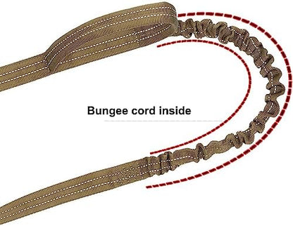ICEFANG Tactical Dog Leash with Quick-Release Metal Clasp,Bungee-Dog Lead - Image 5