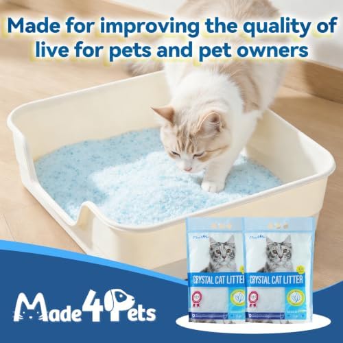 Made4Pets Cat Litter Crystals,Non Clumping Litter 8.6 lbs(2 x 4.3 lb Packs) - Image 7