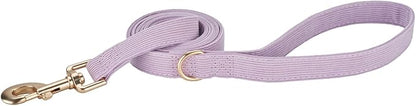 Soft Corduroy Fibric Dog Leash, 5 Feet Length Lead with Heavy Duty Rotating Hook, for Small Medium Dogs.(S,Purple)