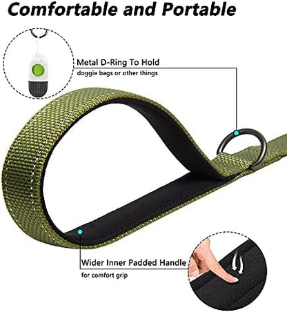 PetiFine 6FT Heavy Duty Dog Leash with Soft Padded Double Handle - Image 3