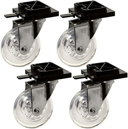 SportPet Airline Compliant Travel Dog Kennel Heavy Duty REPLACEMENT WHEELS - Durable Metal & Silent Rubber Design – Premium Swivel Caster Wheels Fit Medium-XXXL SportPet Airline Pet Kennels – Set of 4 by SportPetDesigns