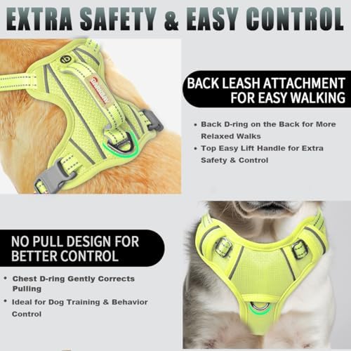 BARKBAY Dog Harness for Small Sized Dog No Pull Dog Vest ID Tag Pocket - Image 3