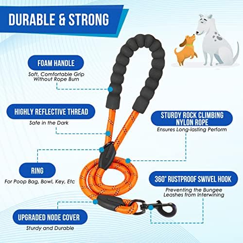 Lukovee Double Dog Leash, Reflective Heavy Duty Lead, No Tangle - Image 3