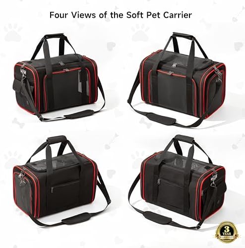 EliteField Soft-Sided Pet Carrier for Cats & Small Dogs (3-Year Warranty) - Image 4