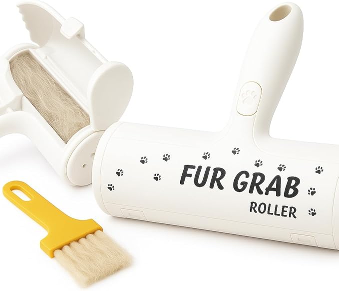 – Pet Hair Remover and Reusable Lint Roller for Furniture, Clothes, Car Seats, Bedding, Couch and Carpet- No Refills Needed, Eco-Friendly & Easy to Clean