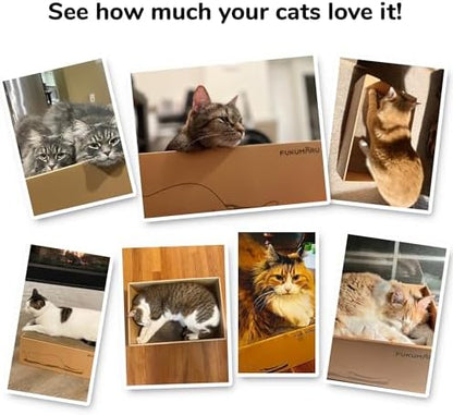 FUKUMARU 5 PCS Cat Scratching Boards, 11.4 Inch Ex-Large Cat Scratcher Box - Image 5