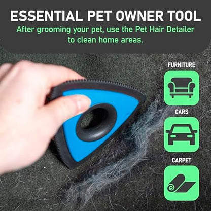 Maxpower Planet Pet Grooming Rake and Mini Pet Hair Remover Tool, Undercoat Rake for Dogs & Hair Remover for Car Carpet, Cat Fur Removal and Double-Sided Deshedding Dematting Tool for Dogs and Cats - Image 6
