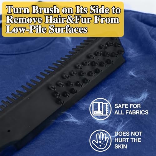 Easy-Clean Pet Rubber Hair Removal Brush – Multi-Surface Cleaning Tool for Cars & Home - Image 3