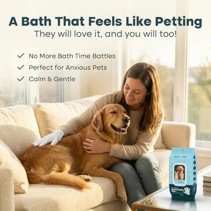 Uproot Clean Pet Grooming Gloves: Deodorizing & Grooming, 3-Month Supply - Image 3