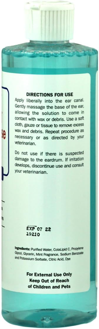Davis EarMed ProCleanse Dog & Cat Ear Cleaner – Gentle Ear Wash for Dogs & Cats, Helps Remove Wax, Dirt & Odor, Soothes Itchy Ears, Routine Ear Care Solution