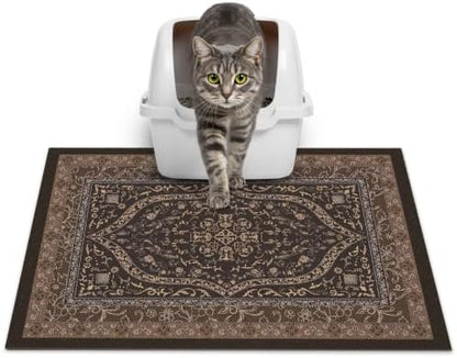 Glittme Cat Litter Mat, 24"x15" Non-Slip Washable Trapping Mat for Cats by Glittme