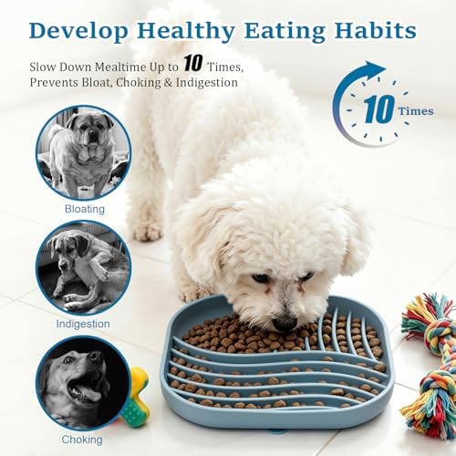 Dog Lick Bowl, Maze Slow Feeder Lick Mat for Puppy, Small Medium Breed,Cat - Image 2