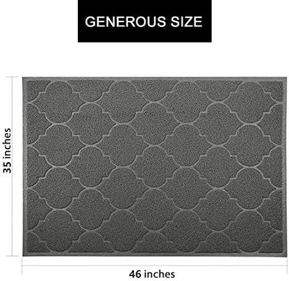 LittleTiger Cat Litter Mat, XL Super Size, Phthalate Free, Easy to Clean, 46x35 Inches, Durable, Soft on Paws, Large Litter Mat. - Image 4