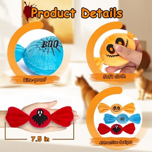 Retro Shaw Cat Toys for Indoor Cats,100% Pure Organic Catnip Filled Toys - Image 5