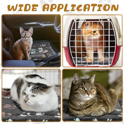 Tuanse 4 Pack Soft Pet Bed Mat Small Dog Crate Fleece - Image 6