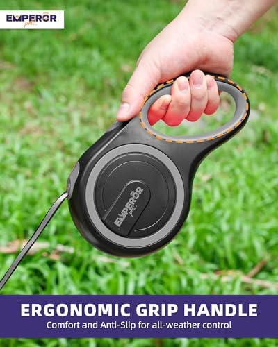 Emperor Pets Retractable Dog Leash, 16 ft, Up to 110lbs, Gray -GY16 - Image 5
