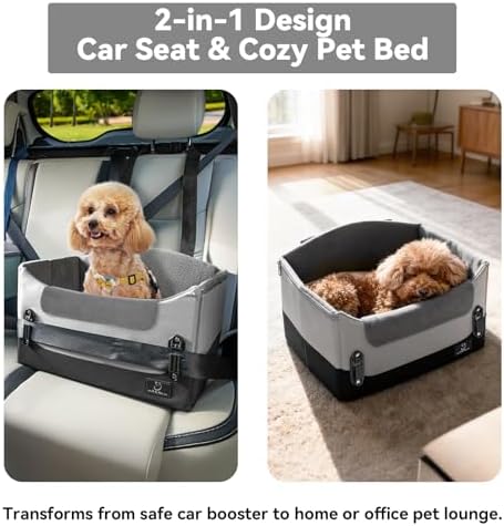 A 4 Pet Dog Car Seats for Small Dogs, Under 25 lbs, Patent Buckles - Image 5