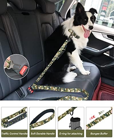 Hotsky Tactical Bungee Shock Absorbing No Pull Dog Leash,Blue Camo,4-6FT - Image 3