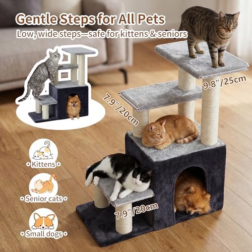 Heybly Cat Scratching Post, Pet Steps for Indoor Cats and Dogs, HSP002SGW - Image 4