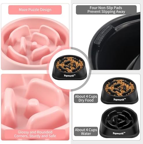 2 Pack Slow Feeder Dog Bowls for Large Dogs - Image 3