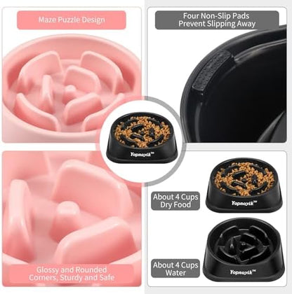 2 Pack Slow Feeder Dog Bowls for Large Dogs - Image 3