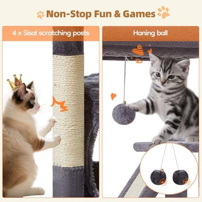 Taoqimiao Cat Tree, 38.5In Cat Tower for Indoor Cats, Suitable for Kittens - Image 6