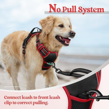 rabbitgoo Dog Harness, No Pull Medium Sized with 2 Leash Clips, Pet Vest - Image 5