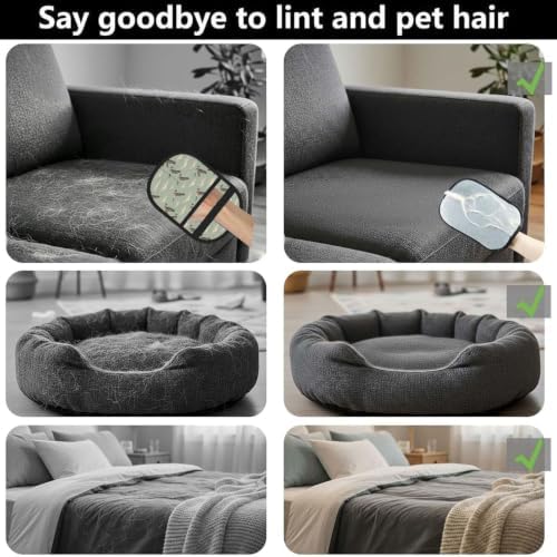 Canadian Geese Pet Hair Removal Glove Brush Hair Remover Tool for Carpet - Image 3