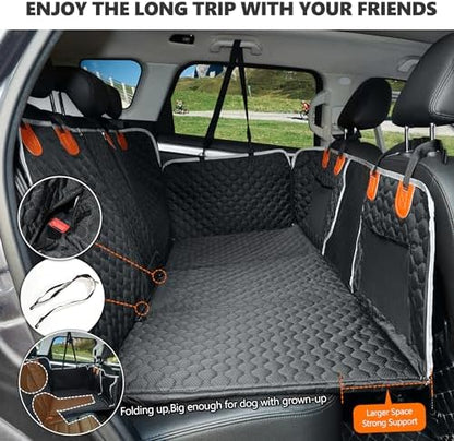 ANOSOSPECIAL Back Seat Extender,Dog Car Seat Cover,Waterproof Pet Hammock Travel Bed,Durable Camping Air Mattress,Non Inflatable Car Bed Mattress Easy Clean for Car SUV Truck (Black) - Image 3
