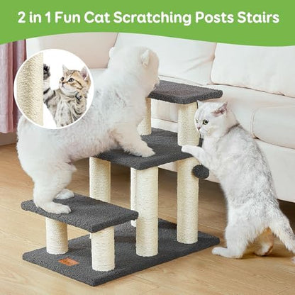 Pawque Dog Stairs & Cat Scratching Post Pet Steps for High Beds Couch - Image 2