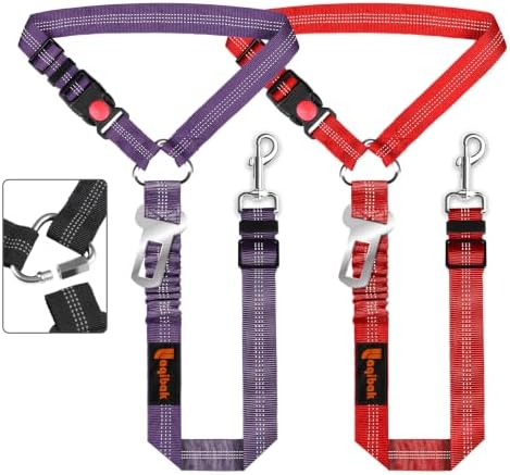 Laqibak Removable Dog Seat Belt Harness for Car, 3 in 1 Pet Seatbelt Leash by laqibakProductcollection