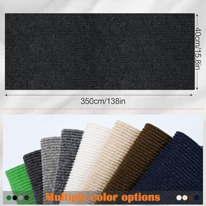 Cat Scratch Furniture Protector - 138" x 15.8" Trimmable Self-Adhesive Cats Claws Scratch Pads, DIY Cat Climbing Couch Protector for Scratch Post Cat Tree Replacement Indoor (Black) - Image 2