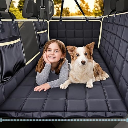 Lassie Truck Hard Bottom Waterproof Dog Hammock for Car with Mesh Window by Lassie