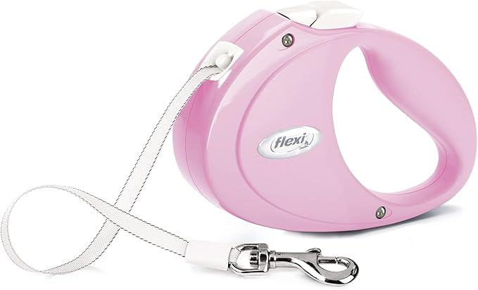 Flexi - PU00T2-251-RO - Dog Lead - Retractable Lead - Puppy Tape - 2 m - Pink