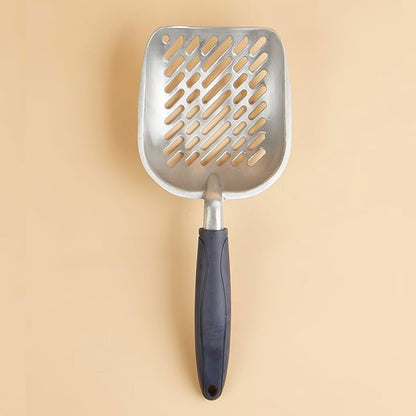 Navy Blue Metal Cat Litter Scoop Durable Aluminum Screen Cat Litter Shovel Kitten Poop Scooper