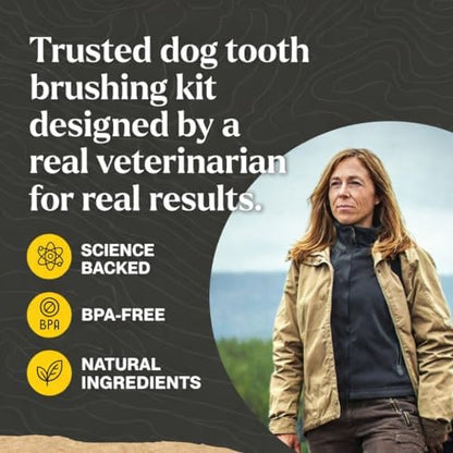 Dr. Oakley Dental Toothbrush Kit for Dogs & Cats -Finger Brush for Small Pets and Soft brushes for Large or Older Natural and Safe Peanut Butter Flavor - - Image 4