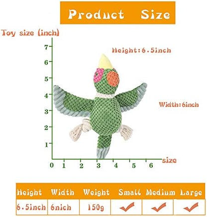 Sedioso Dog Toys Set, Large Dogs Toy, Stuffed Animal Dog Chew Toy, Soft Plush Dogs Toys Pack for Small. Middle, Large Breed(3-Pack, Birds) - Image 6