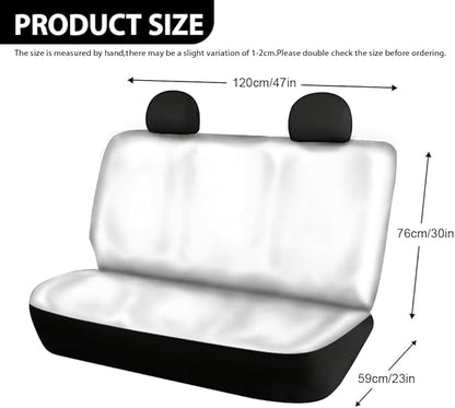 AFPANQZ Bee Car Rear Seat Covers Set Universal Fabric Cloth Car Seat Cover Automatic Backseat Protector Fit SUV Truck Van Dog Back Seats Protection Dust-Proof Washable
