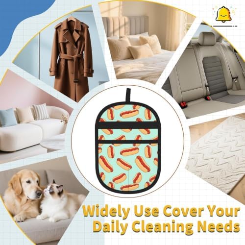 Hotdog Pet Hair Removal Glove Brush Pet Hair Remover Tool for Carpet - Image 7