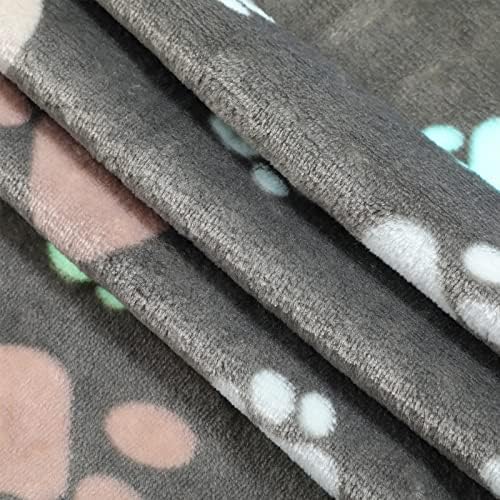 Tegeme 12 Pcs Puppy Blanket for Cat, 23 X 16 Inch, Dark Gray, White, Camel - Image 3