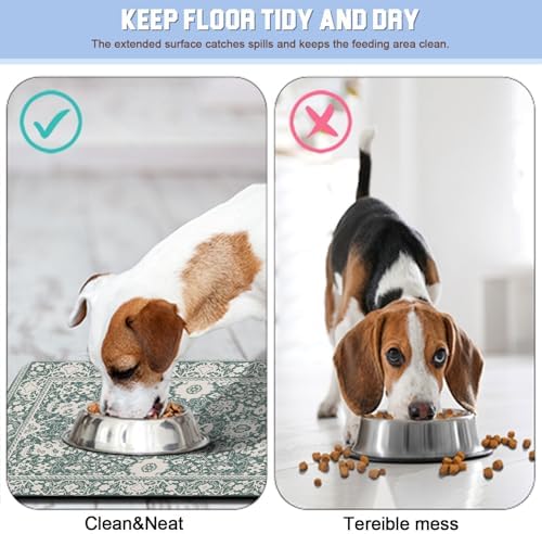 Dog Food Mat for Floors Waterproof Pet Placemat Cat Feeding Bowls Mats for Food and Water, Eco-Friendly Dog Accessories Diatomite Pets Supplies 16" X 24" - Image 3