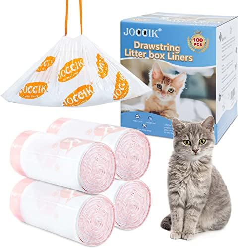 Cat Litter Bags for Automatic Litter Box Liners Compatible with MeoW SC01/C02/LR01, Waste Bags for X & MAX, 22" x 12.8" 100 Count by LotuFlor