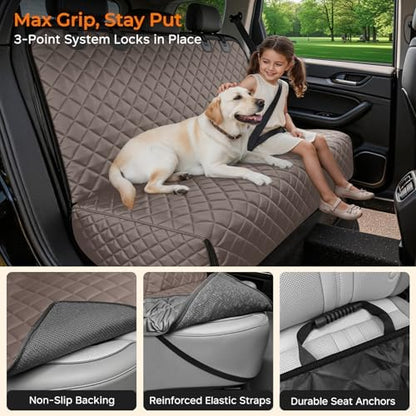 URPOWER Dog Car Seat Cover for Back Seat, Waterproof Car Seat Protector - Image 4