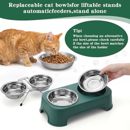 24 Pcs Stainless Steel Cat Bowls, Shallow Wide Dog Plates for Food - 5.5 Inch Metal Pet Dishes Whisker Fatigue Relief Replacement for Small Animals (Silver) - Image 5