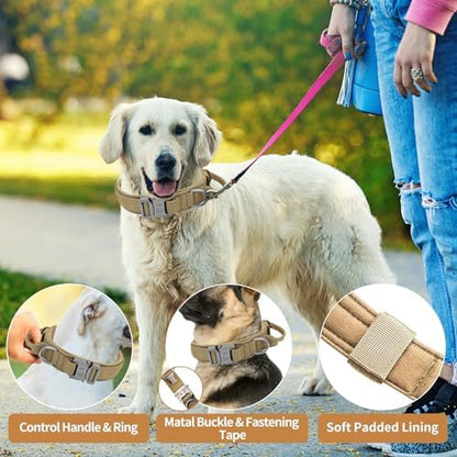 Tactical Dog Collar - Dog Collar with Control Handle for Medium Large Dogs - Image 4