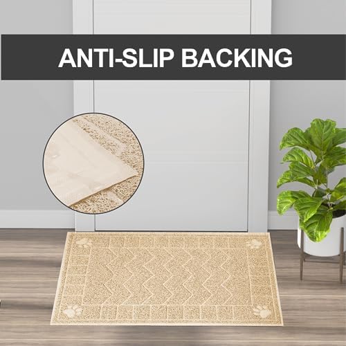 Cat Litter Box Mat, 35" x 24" Large Waterproof Litter Trapping Mat - Image 5
