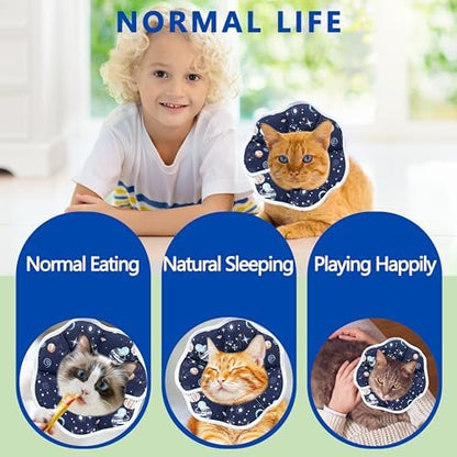 Soft Adjustable Cat Cone Collar, Comfortable Cat Recovery Collar - Image 6