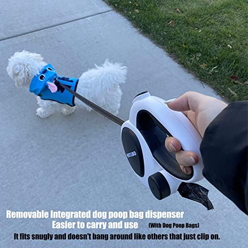 16 ft Retractable Dog Leash with Poop Bag Holder & Poop Bags - Image 5